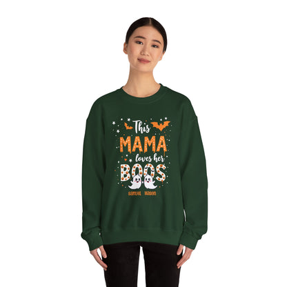 Personalized Halloween Sweatshirt with Two Ghosts