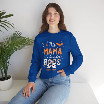 Personalized Halloween Sweatshirt with Two Ghosts