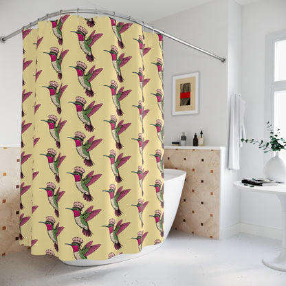 Colorful Hummingbird Shower Curtain