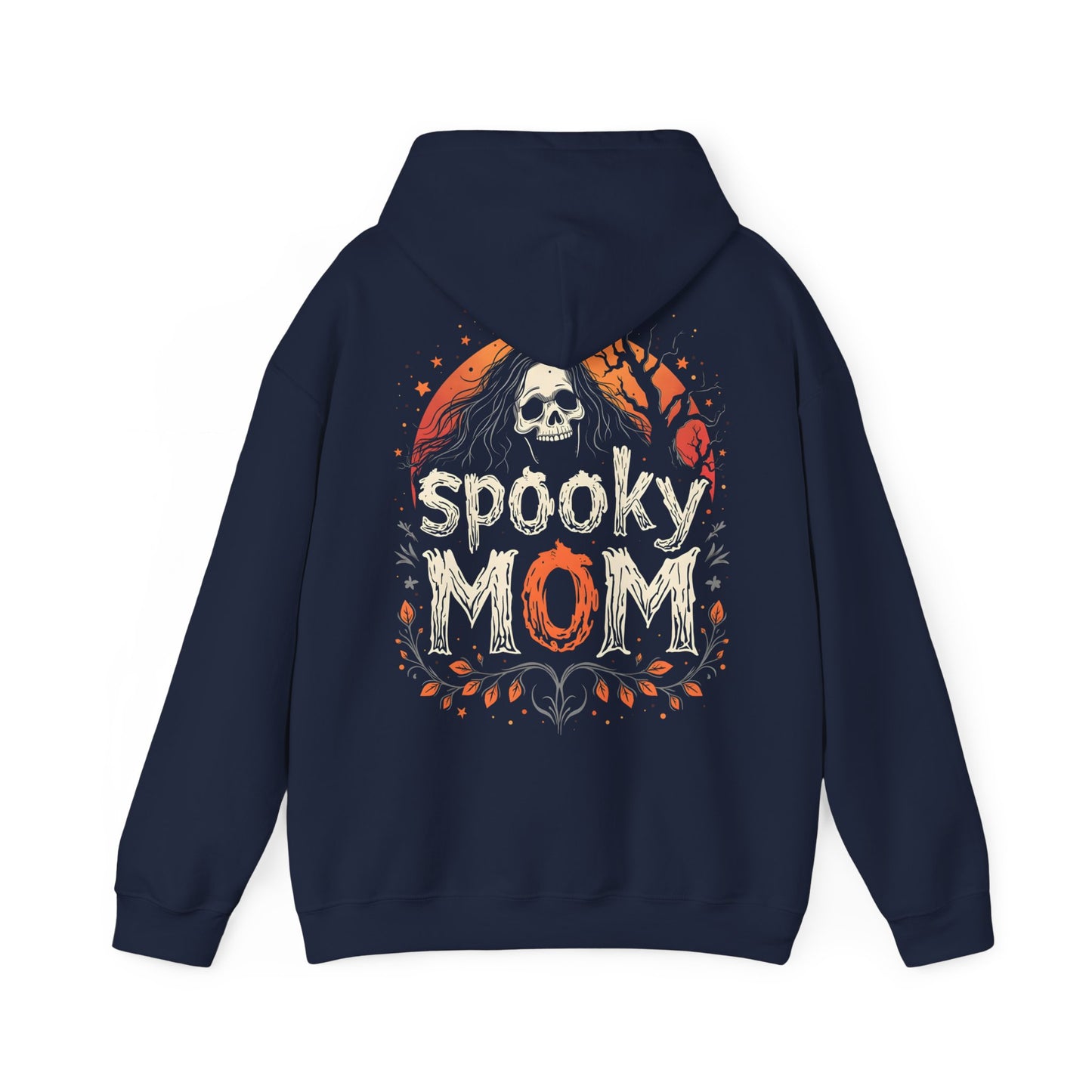 Unique Spooky Mom Graphic Design Halloween Hoodie