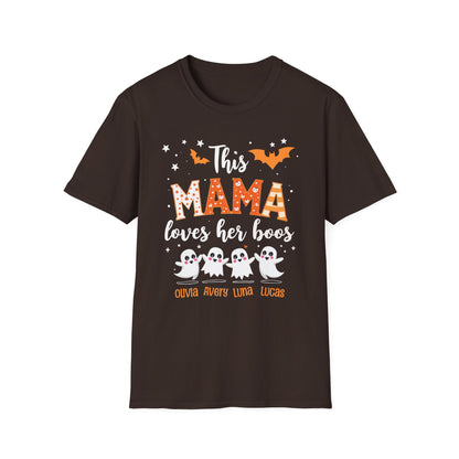 Personalized Halloween T-Shirt with Four Ghosts