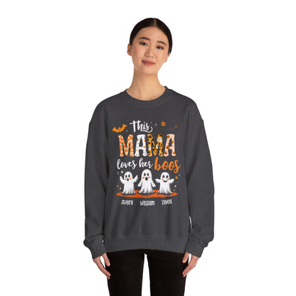 Personalized Halloween Sweatshirt with Three Ghosts