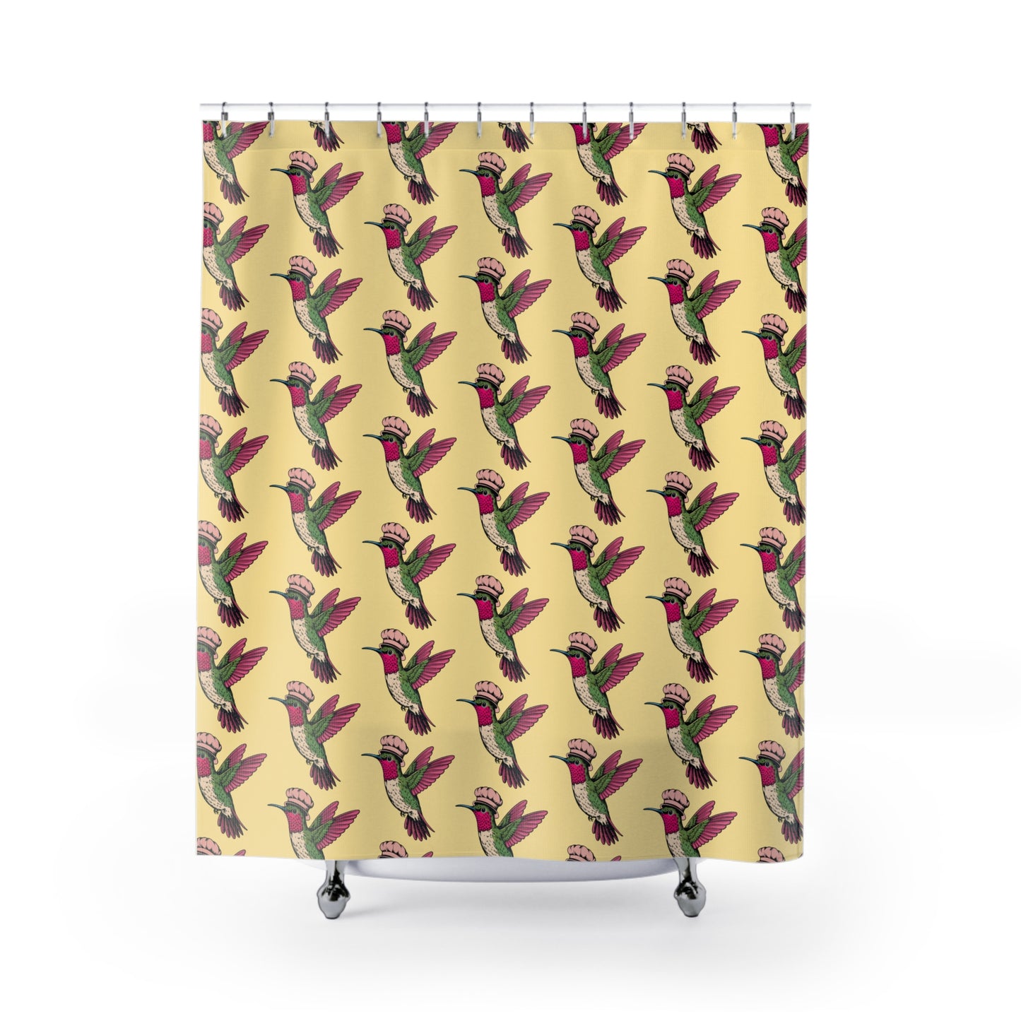 Colorful Hummingbird Shower Curtain