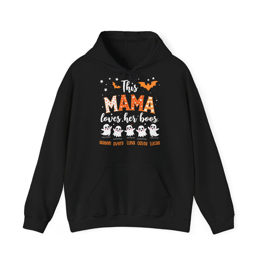 Personalized Halloween Hoodie with Five Ghosts