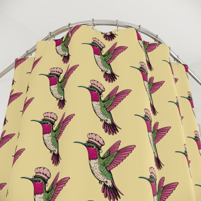 Colorful Hummingbird Shower Curtain