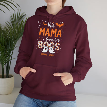 Personalized Halloween Hoodie with Two Ghosts