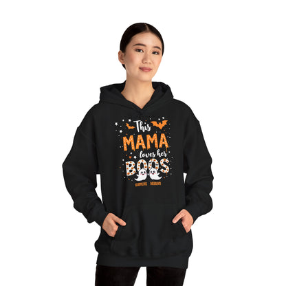 Personalized Halloween Hoodie with Two Ghosts