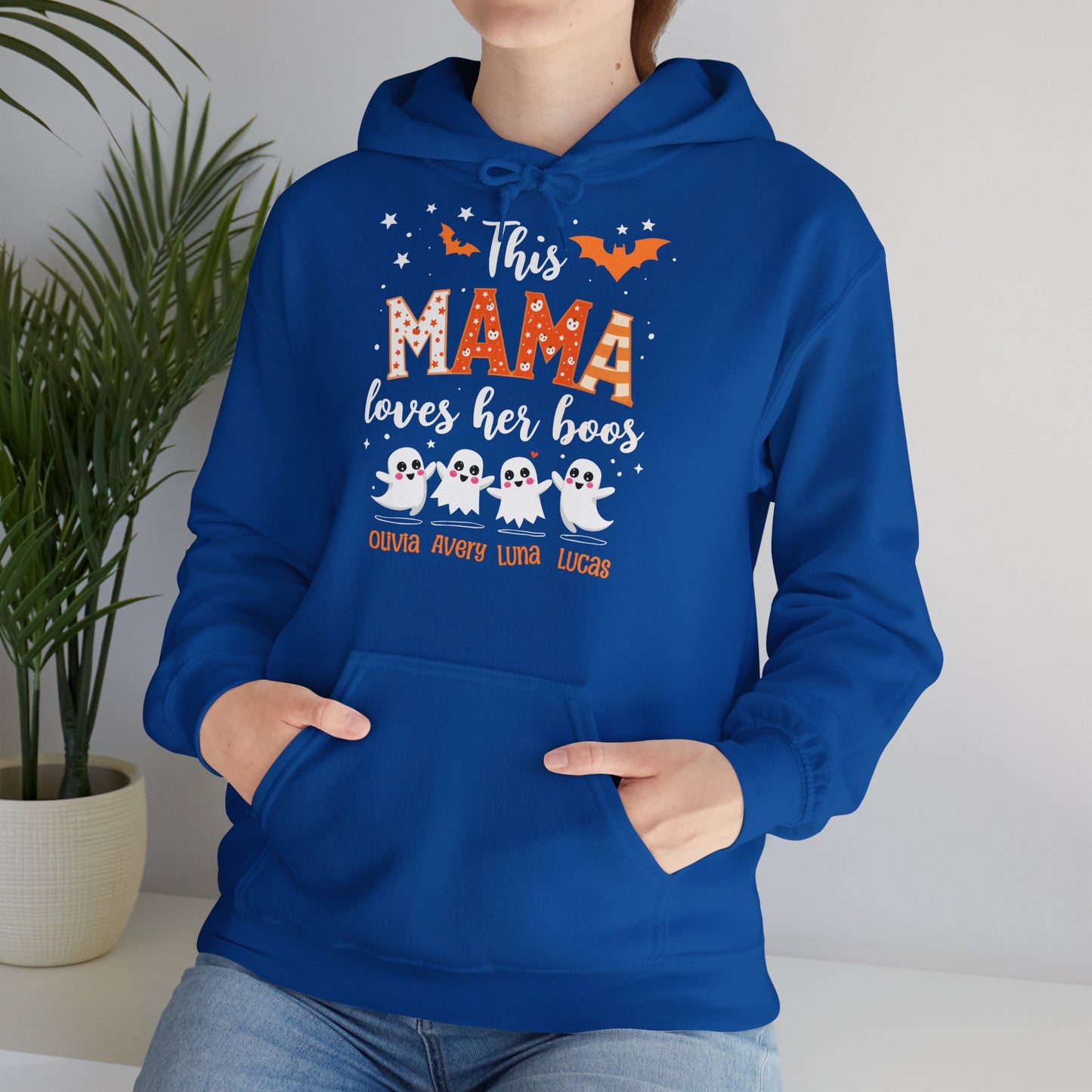 Personalized Halloween Hoodie with Four Ghosts