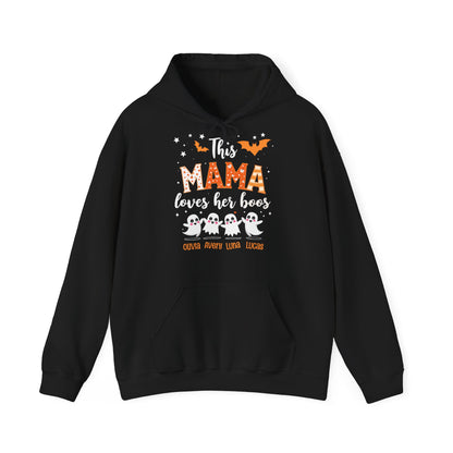 Personalized Halloween Hoodie with Four Ghosts