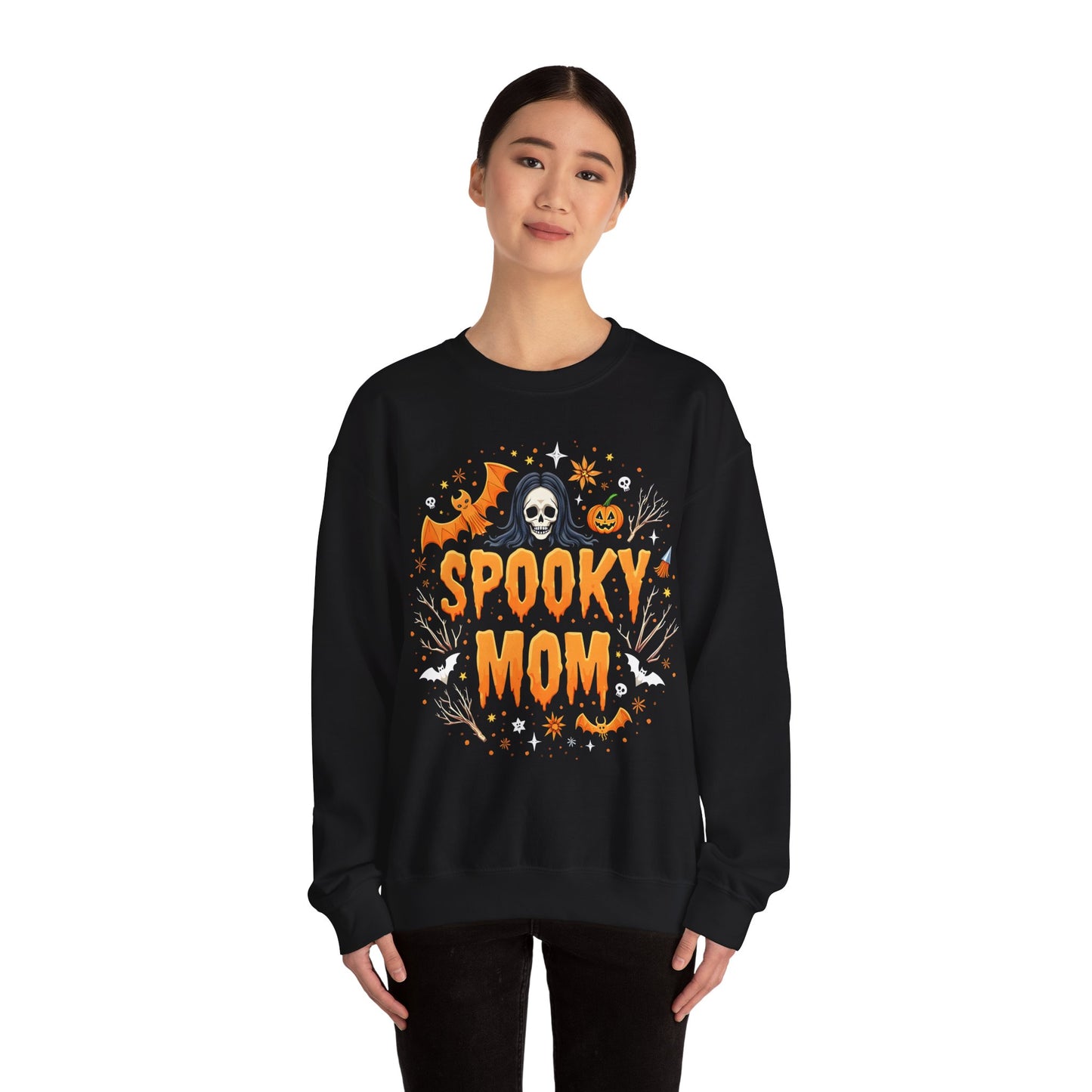 Spooky Mom Halloween Graphic Sweatshirt