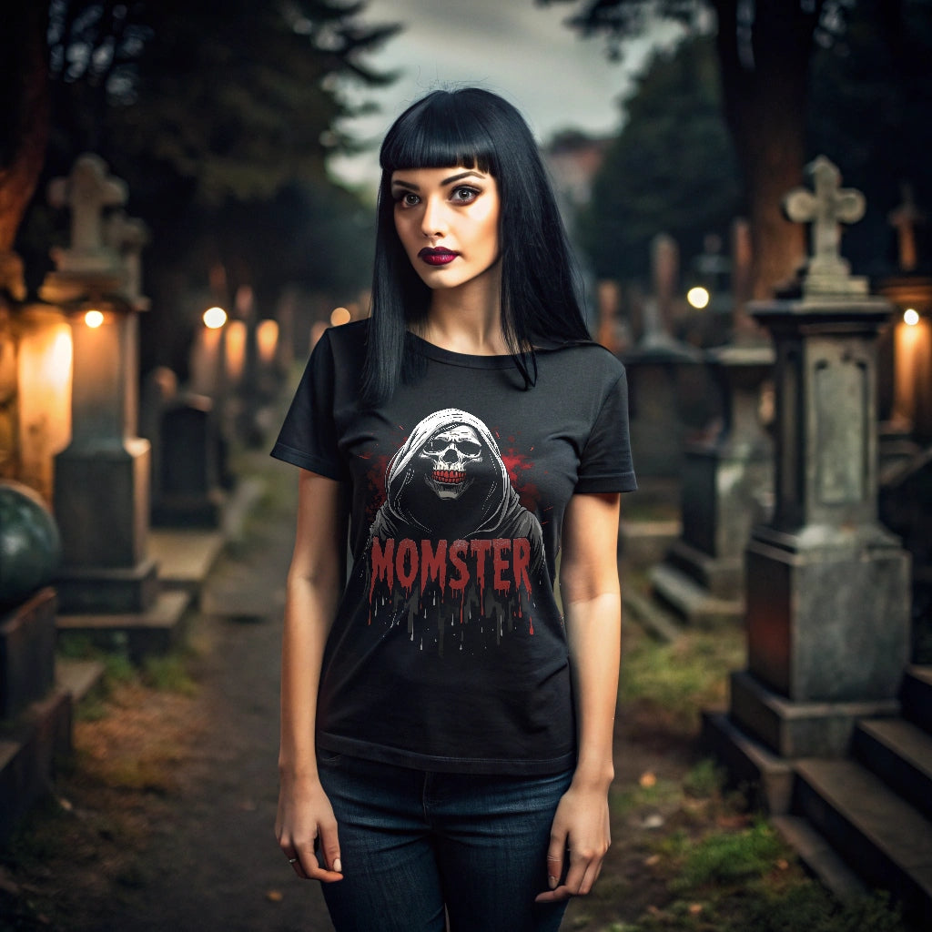 Horror Skull Reaper MOMSTER Graphic T-Shirts