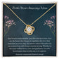 Unbreakable Bond Love Knot Necklace – Gift for Mom
