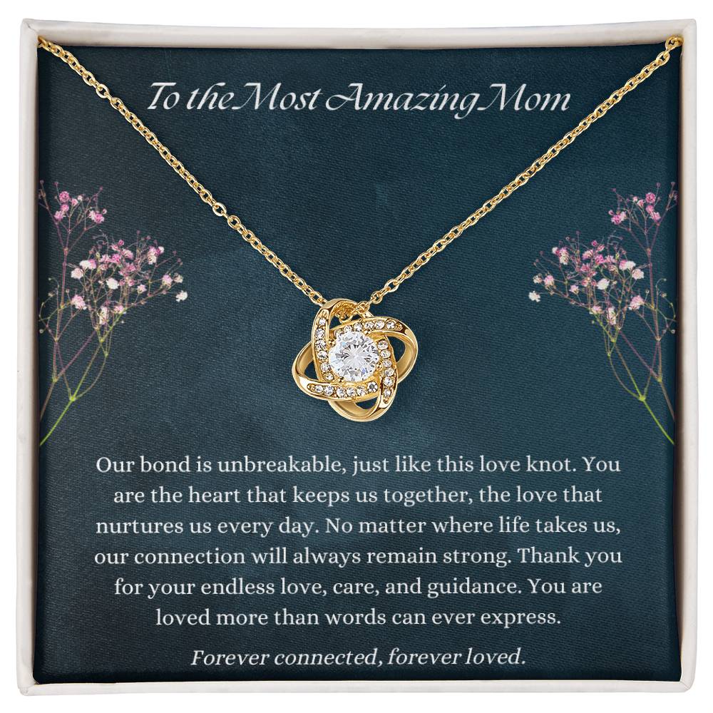 Unbreakable Bond Love Knot Necklace – Gift for Mom