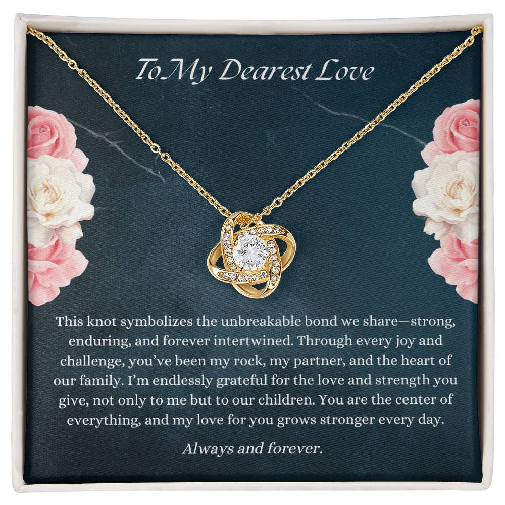 Unbreakable Bond Love Knot Necklace – Gift for Wife