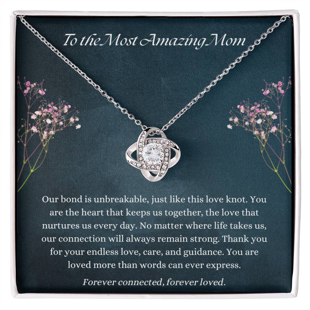 Unbreakable Bond Love Knot Necklace – Gift for Mom