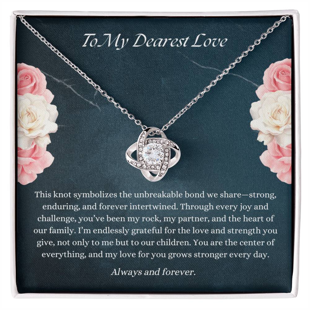 Unbreakable Bond Love Knot Necklace – Gift for Wife