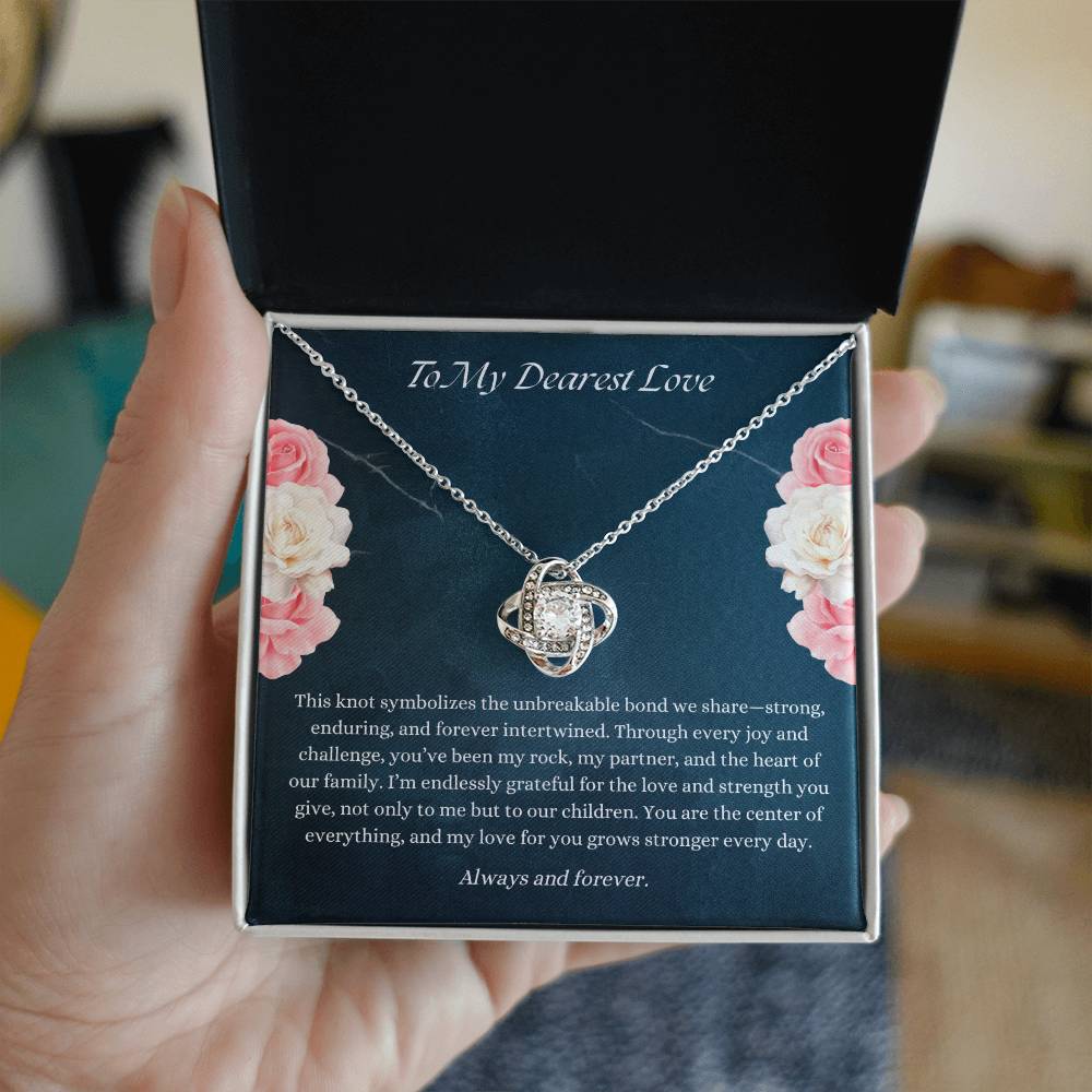 Unbreakable Bond Love Knot Necklace – Gift for Wife