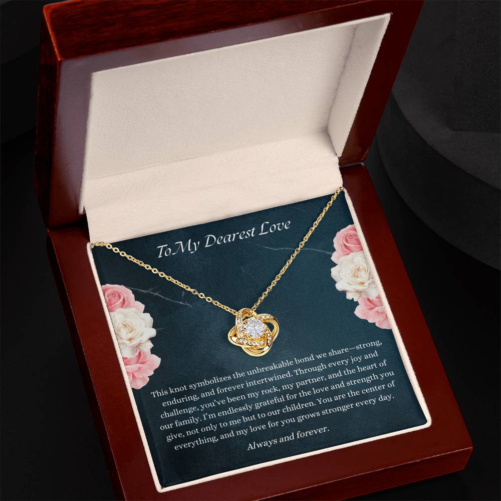 Unbreakable Bond Love Knot Necklace – Gift for Wife