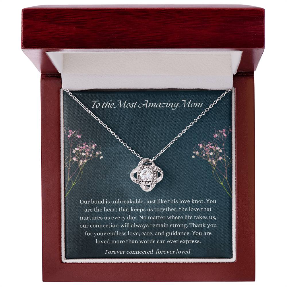 Unbreakable Bond Love Knot Necklace – Gift for Mom