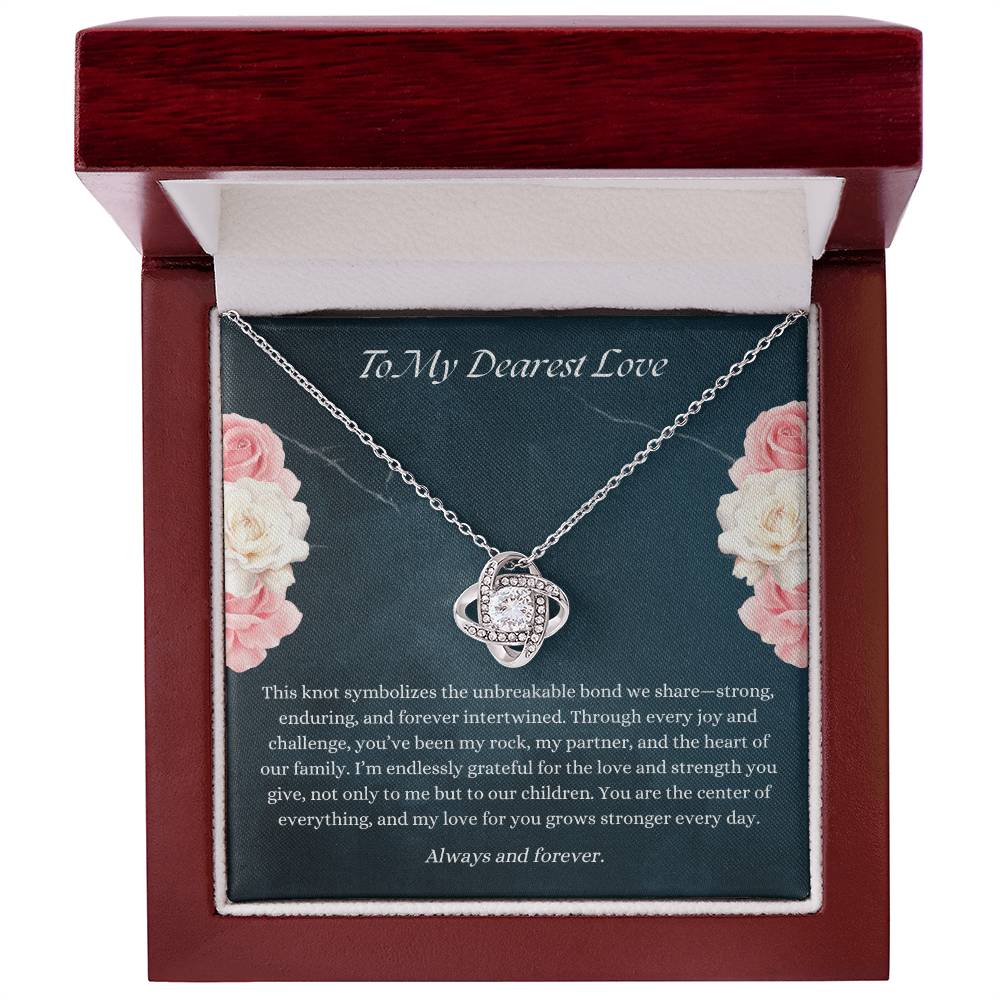 Unbreakable Bond Love Knot Necklace – Gift for Wife